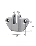 Selve Aufschraub Vierkantlager Motorlager mit Innenvierkant 12 mm