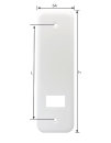 Selve Blende in weiß, Maxi Einlass-Gurtwicklerweiß (L:104 mm)